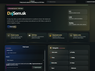 DajSem.sk – pripravená inzertno-komunitná platforma na prevzatie