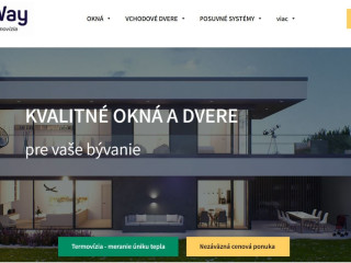 Na predaj webstránka na predaj okien a dverí