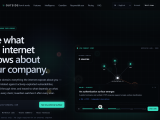 Predám hotový cybersecurity SaaS OUTSIDE s doménou a zdrojovým kódom