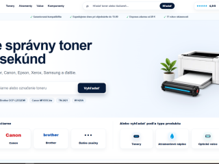 Zabehnutý e-shop ToneryMAXIM.sk – 12 000 zákazníkov, obrat cca 80 000 €/rok