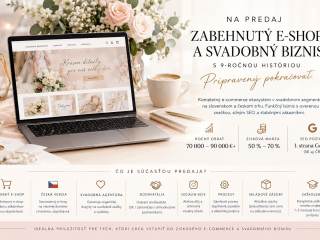 Predám stabilný a zabehnutý svadobný e-shop s dominantnou pozíciou na 1. strane Google