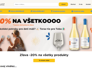 Na predaj nová značka vína na Slovenskom trhu + e-shop VINALEZ.sk 