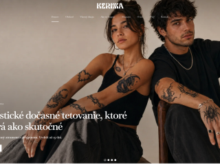 KERKKA – značka dočasných tetovaní s e-shopom a skladom | 18 800 €